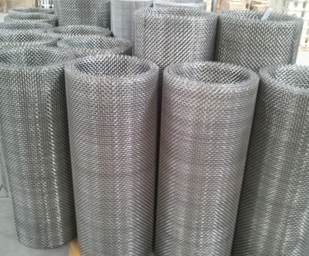 Woven square mesh screen